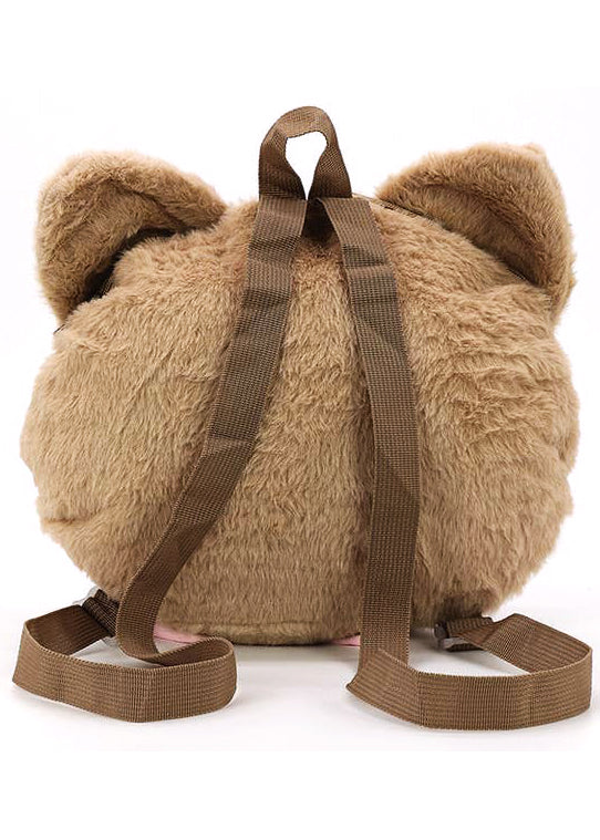 Kawaii Strawberry Kitty Plush Backpack