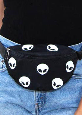 Alien Glow in the Dark AOP Belt Bags