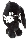 Naughty Bunny Black Plush Backpack