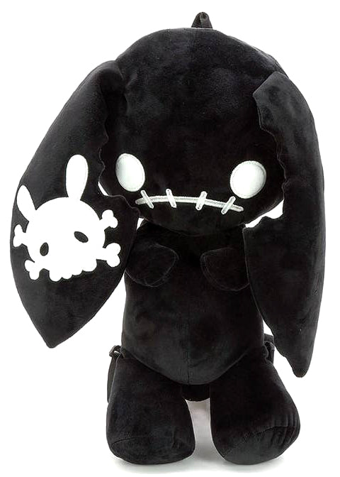 Spookyville Critters Naughty Bunny Black Plush Backpack CH83377FR