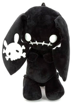 Naughty Bunny Black Plush Backpack