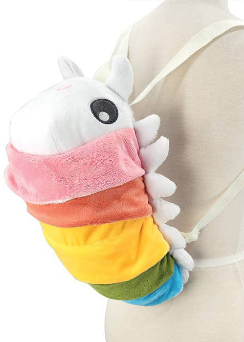 Rainbow Roly Poly Plush Backpack