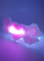 Cyber Hearts Light Up Pendant Rave Kandi Bracelet