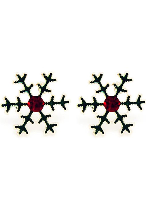 7 LUXE Christmas Snowflakes Post Stud Earring
