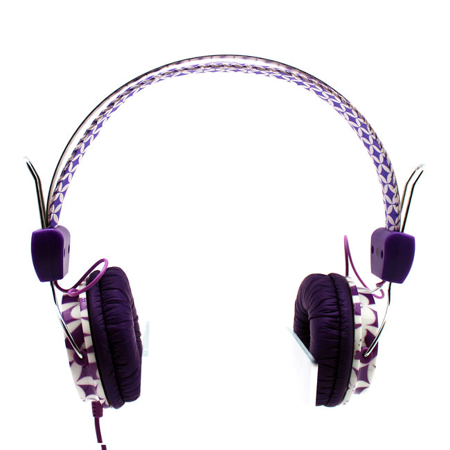 Purple Diamond Stereo Headphones