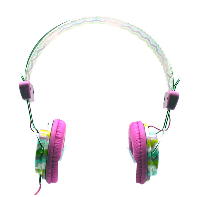 Purple Navajo Stereo Headphones