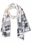 7 LUXE Color Block Scarf in Grey