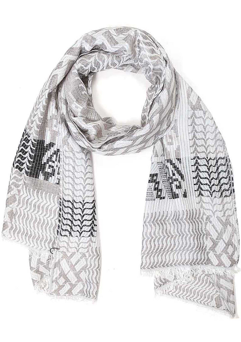 7 LUXE Tribal Scarf in Grey