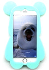7 LUXE Super Star Bear Silicone Case for iPhone 6 in Aqua
