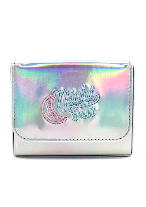 7 LUXE Night Out Crossbody Bag in Holographic Silver
