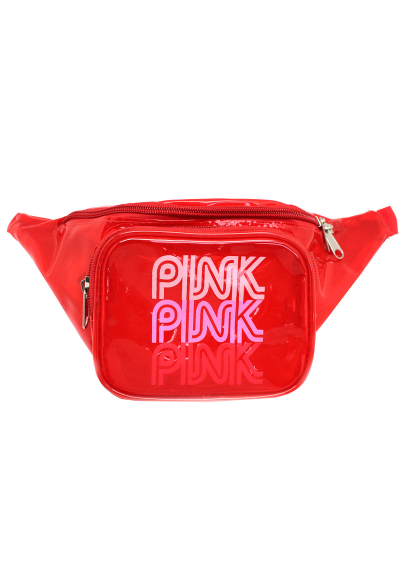 7 LUXE Pink Lady Fanny Pack in Red