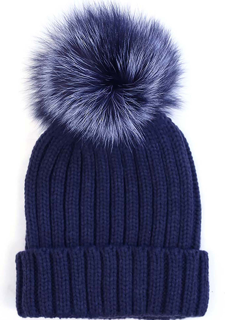 ?Lux Beanie with Pom Pom? LUX Adult or Teen Beanie Wool and Luxury Faux Fur Pom Pom - Etsy main image 4