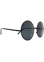 7 LUXE Sunrise Round Sunglasses in Black