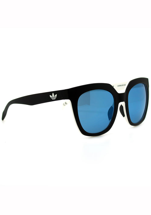 Adidas Originals Oversized Mirror Sunglasses in Black/Blue