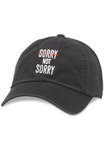 American Needle Sorry Not Sorry Micro Slouch Hat in Black