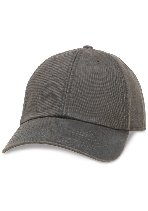 American Needle Blank Woodlawn Curved Brim Hat in Charcoal