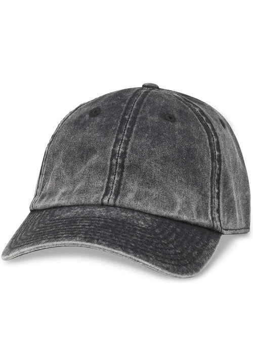 American Needle Blank Elston Washed Hat in Black
