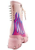 X WTF MTF Sweet Inferno Pink Platform Boots