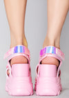 Anthony Wang X X LASR Exclusive Electric Barbie Platform Sandals