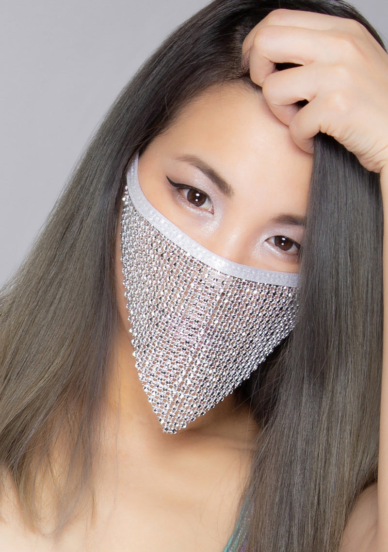 Disco Doll Crystal Face Mask