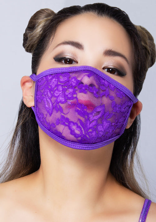 Grape Lace Dust Mask