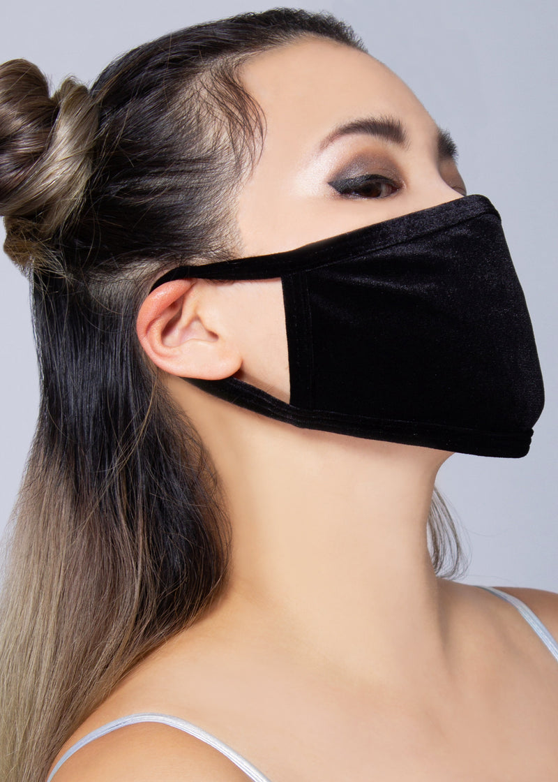 Naughty Black Velvet Dust Mask