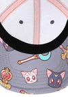 Sailor Moon Luna & Artemis AOP Snapback Raglan Hat