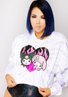 Sanrio Kuromi & My Melody Flame Heart Cropped Top