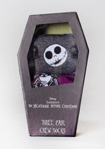 Disney Nightmare Before Christmas Coffin 3PK Sock Gift Box Set