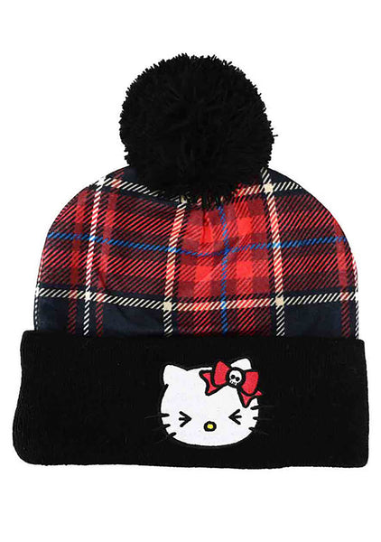 Hello fashion kitty knit hat