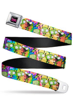 Nickelodeon Invader Zim Gir Scattered Tie Dye Seatbelt Belt
