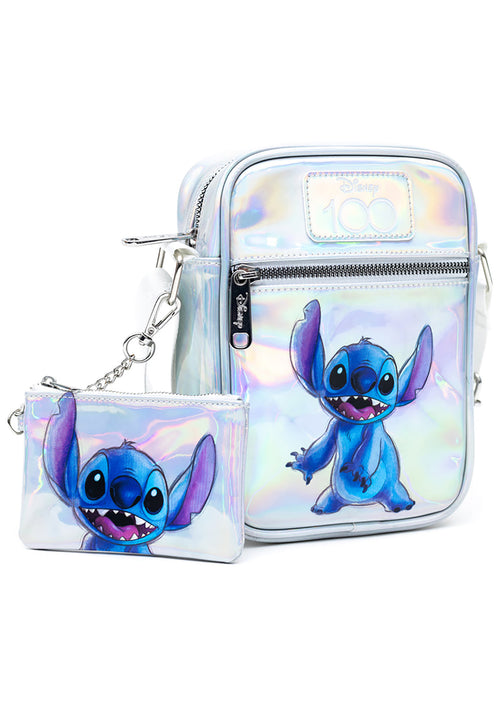 Disney 100th Anniversary Lilo and Stitch 2PC Holographic Crossbody Bag Set
