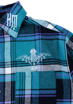 X Disney Haunted Mansion Foolish Mortals Flannel Shirt