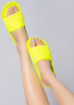 Lemon Drop Geometric Sandal
