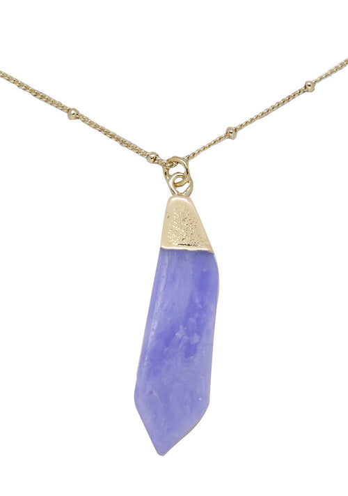 Serenity Blue Agate Gemstone Necklace