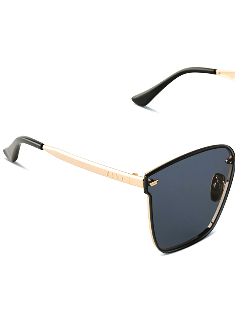 Bella V Polarized Sunglasses in Gold/Grey