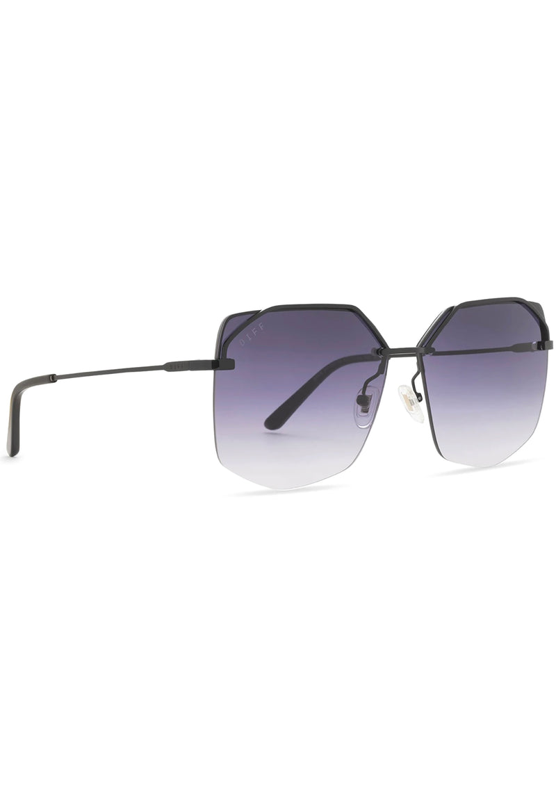 Bree Sunglasses in Black/Grey Gradient