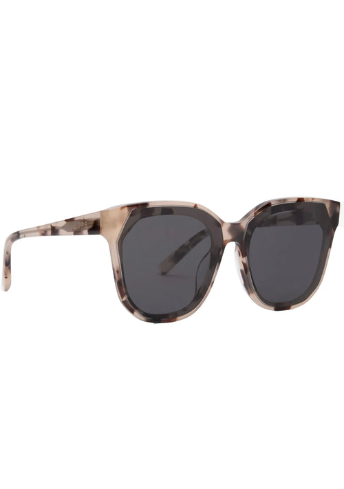 Gia Sunglasses in Cream Tortoise/Grey