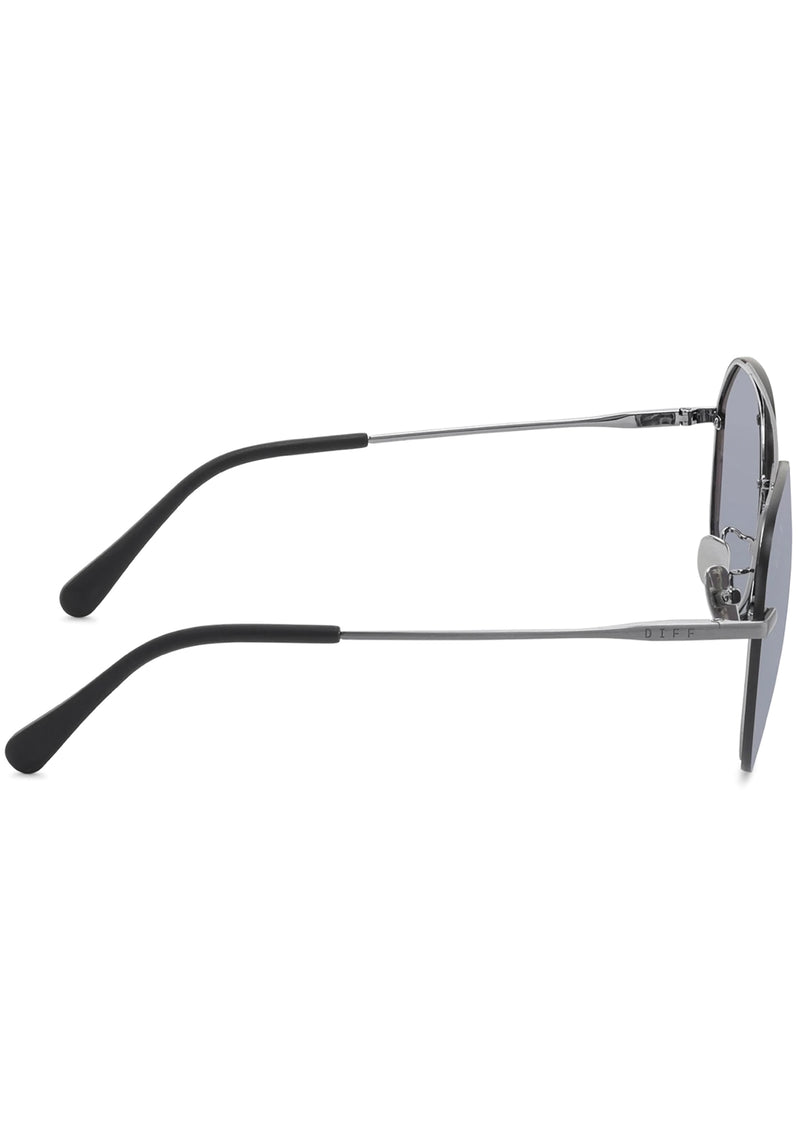 Diff Eyewear unisex Lenox 55mm Aviator Sunglasses - Brushed Silver