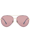 Lenox Sunglasses in Gold/Chestnut Flash