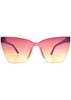 Goldie Sunglasses in Macarena Pink Crystal Sunset Gradient Flash