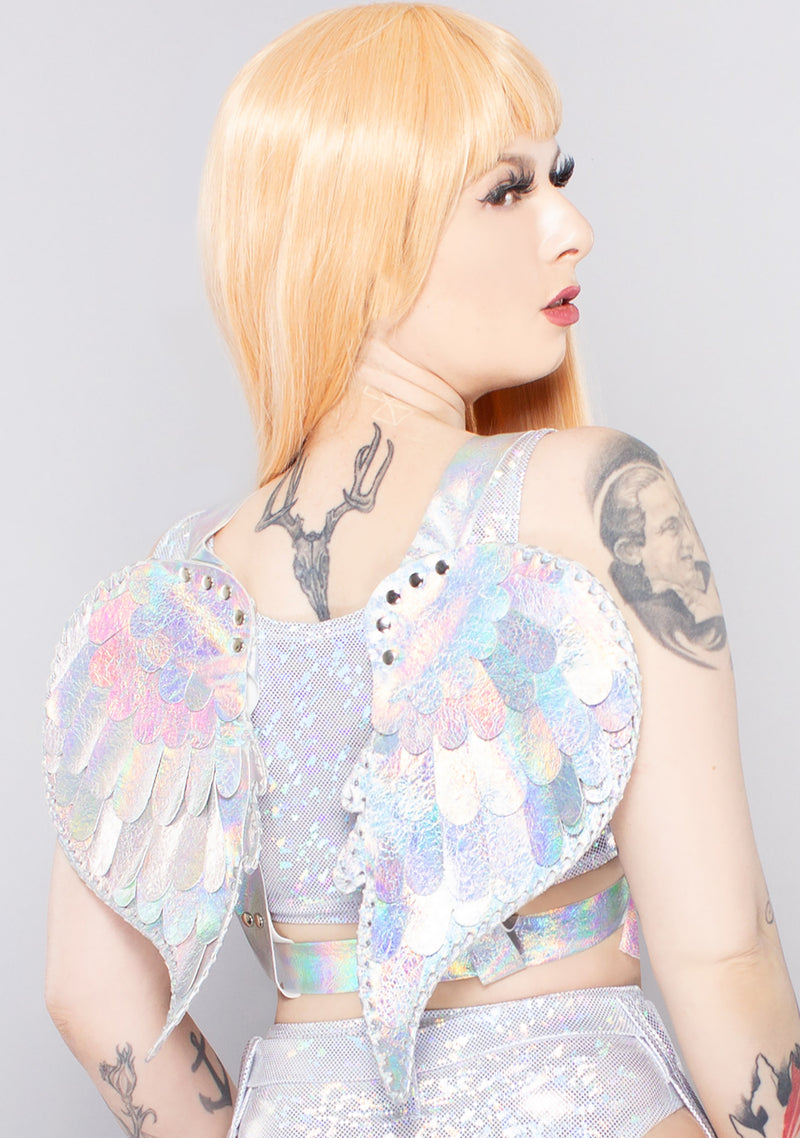 Cosmic Angel Holographic Harness Angel Wings