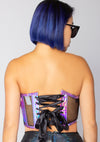 Daddy Issues Iridescent Bustier Top