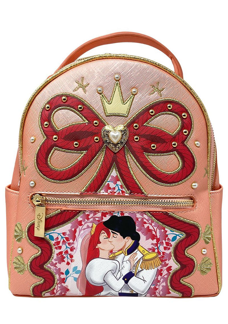 X Disney Little Mermaid Ariel and Eric Wedding Mini Backpack