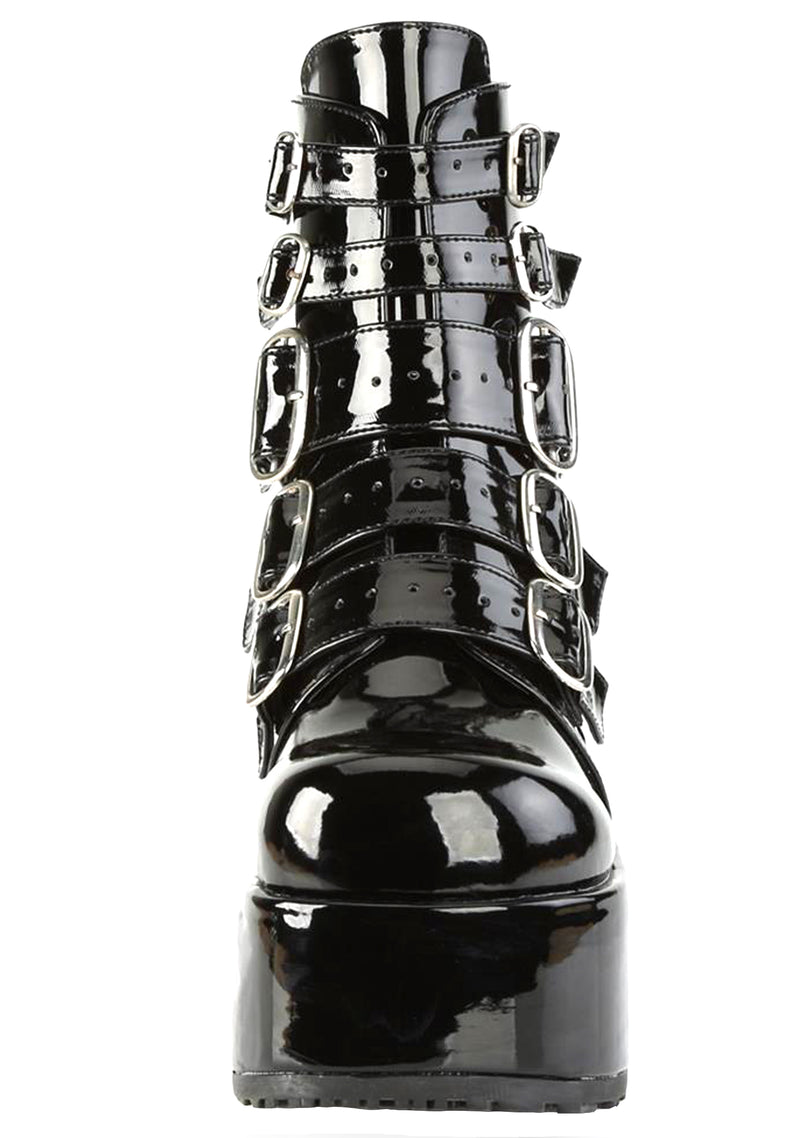 CONCORD 57 Dark Warrior Patent Black Platform Boots