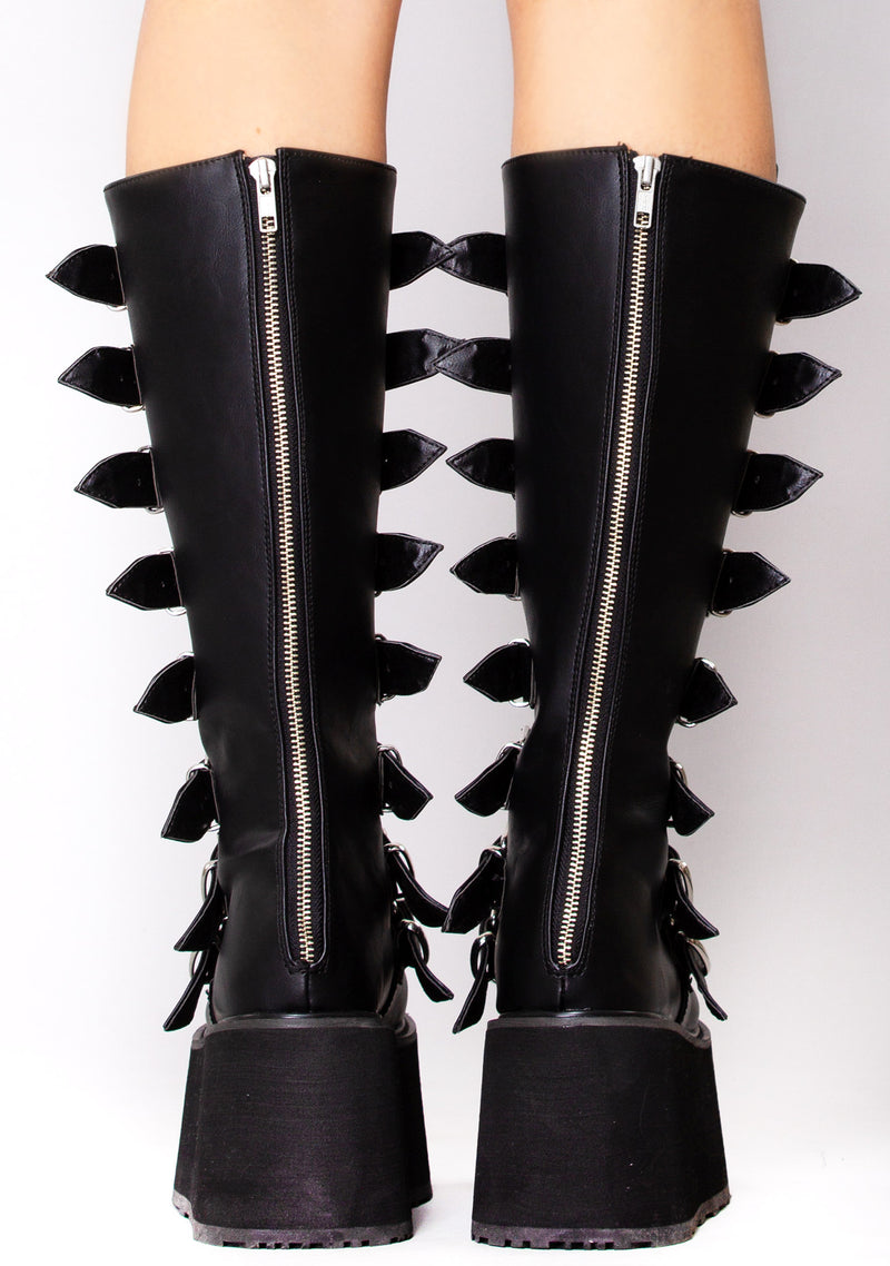 DEMONIA Shop Demonia Obsession Multi Strapped Platform Boots at