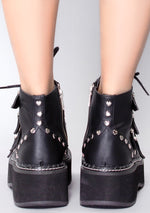 EMILY 315 Tainted Love Black Platform Boots