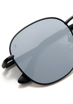 Avalon Sunglasses in Matte Black/Grey Mirror