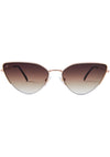 Fairfax Sunglasses in Brushed Gold/Brown Gradient