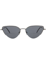 Fairfax Sunglasses in Shiny Gunmetal/Grey